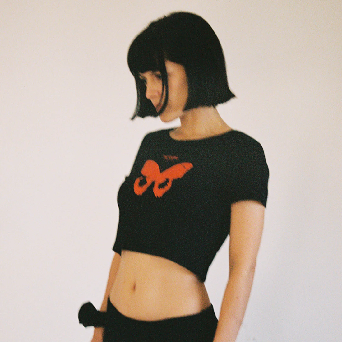 black butterfly baby tee - Image 2