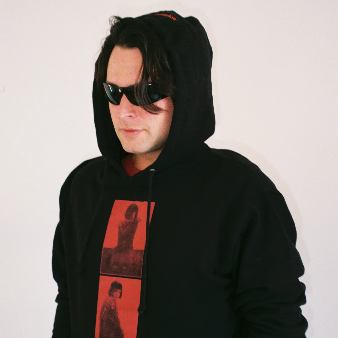 crimson print hoodie - Image 2
